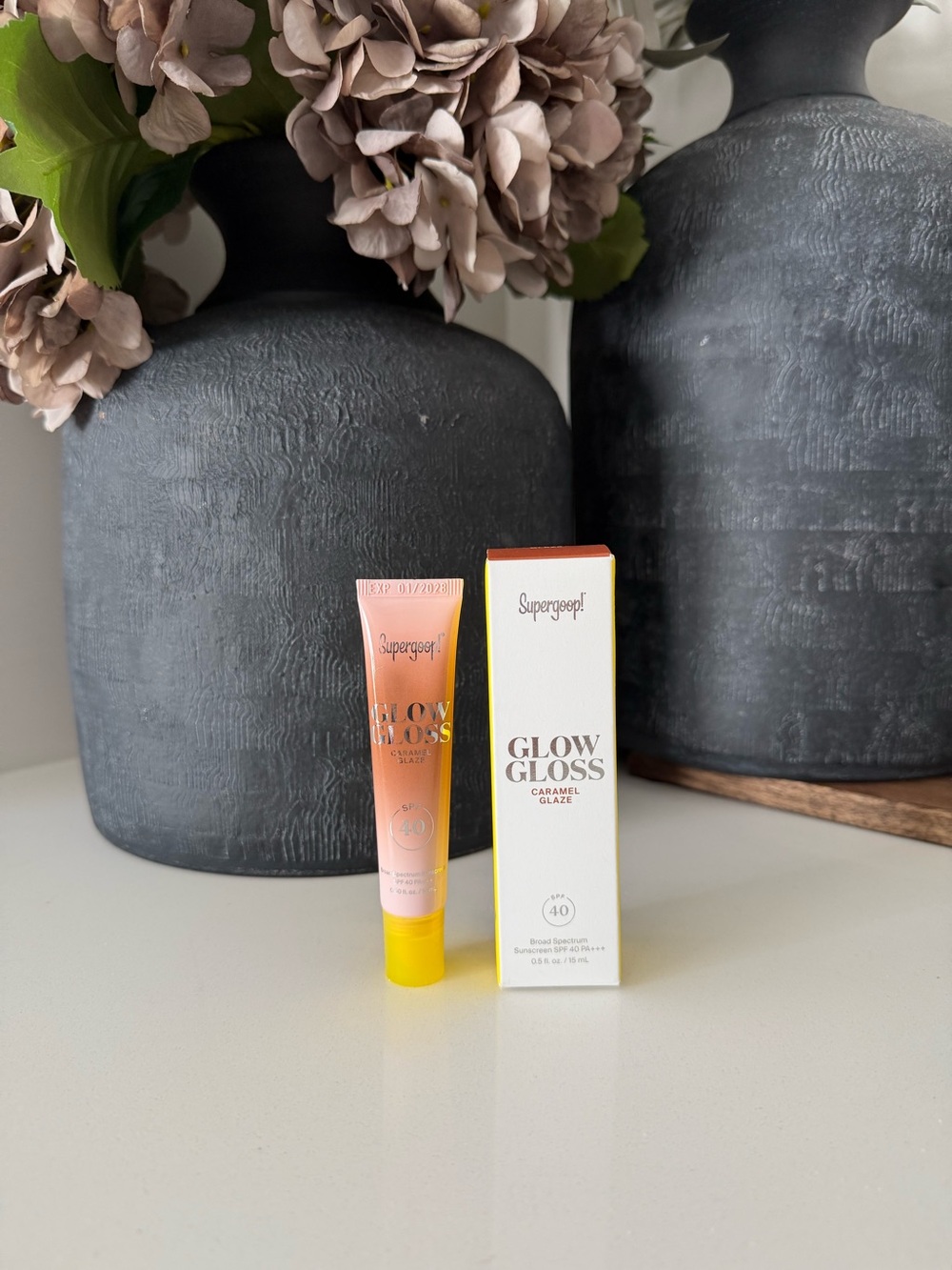 Supergoop! Glow Gloss SPF 40 Lip Balm, Caramel Glaze